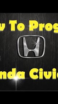 How to program a Honda Civic transponder key