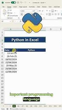 Python in Excel #Python #PythoninExcel