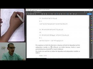 Introduction to Matlab in Arabic | 36 Analytical integration - dsolve function