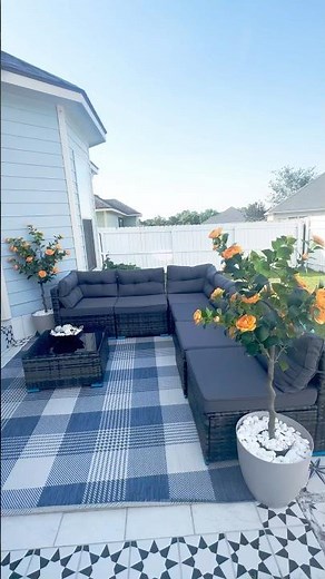 This Outdoor Furniture Set Is a Game Changer for Your Backyard 😍☀️ #patio