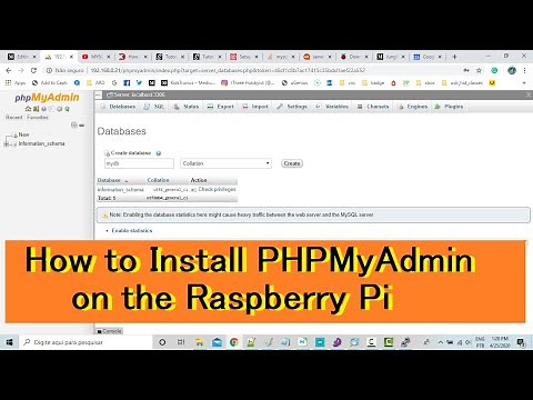 Raspberry Pi - How to Install PHPMyAdmin on the Raspberry Pi - RaspSeries - Episode #06
