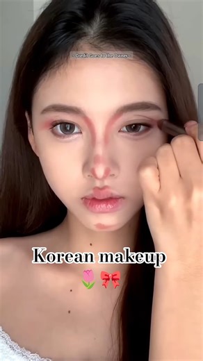 Viral Korean makeup hack ✨🌷 #makeup#koreanmakeup #tutorial #makeuptutorial