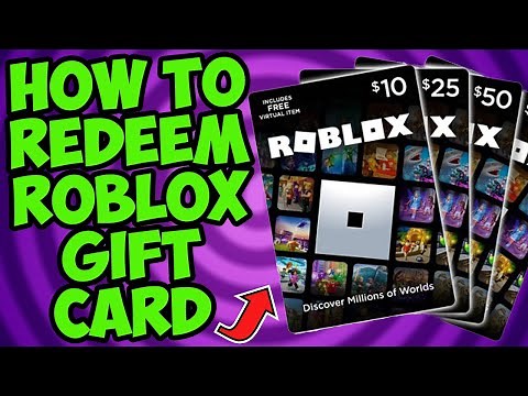 How to Redeem Robux Gift Card - (ROBLOX)