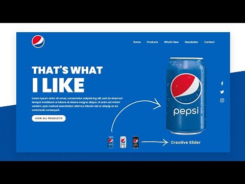 Creative Landing Page Design using Html CSS & Javascript | Website Design Tutorial