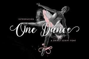 One Dance - A Feminine & Swirly Script Font | Free Font Download