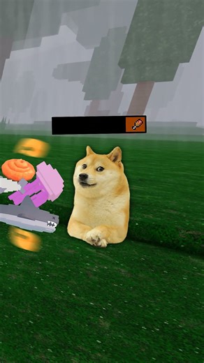 Newbie Doge play 99 night in the forest #roblox #99daysintheforest #shorts