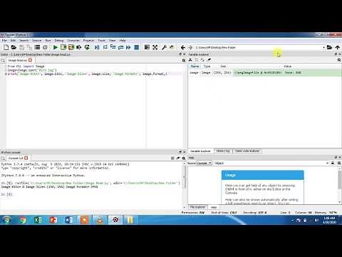 How to read an image in python(spyder)