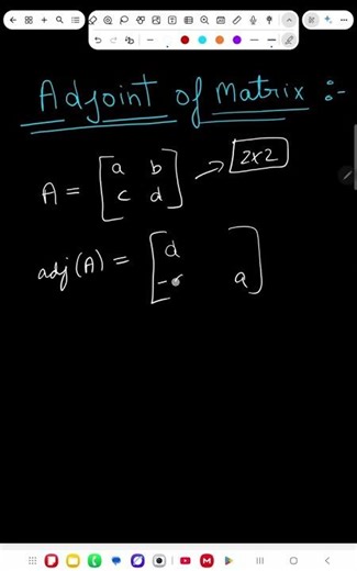 Shortcut method to find adjoint of matrix