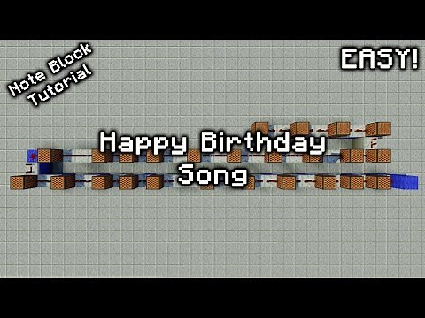 Happy Birthday Song - Minecraft Note Block Tutorial