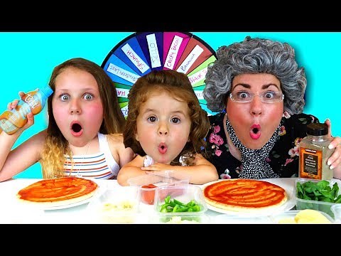 Mystery Wheel of Pizza Challenge!! GREEDY GRANNY vs Ruby Rube & Bonnie