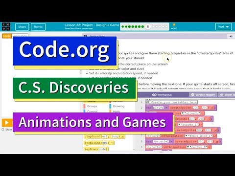 Code.org Lesson 28.7 Project - Design a Game | Tutorial with Answers | C.S. Discoveries Unit 3