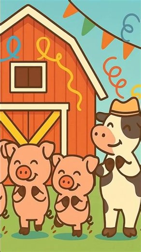 Barnyard Dance Party Music Song 🐷🎶 by BrightTales