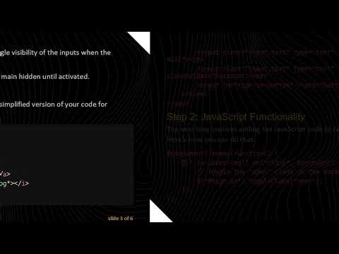 How to Display Multiple Inputs on Click in a Login Interface