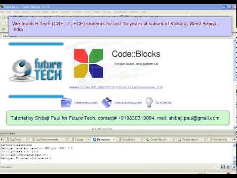 Using debug feature in codeblocks