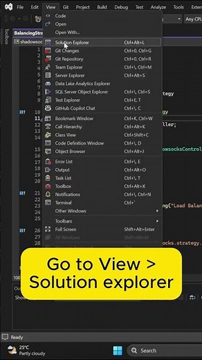 Can’t Find Solution Explorer in Visual Studio? Here’s the Fix!