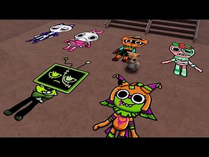 Drawing Halloween Dandy's World in Spray Paint!