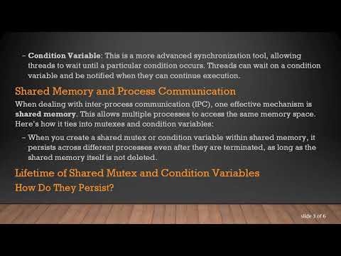 Understanding the Lifetime of Shared Mutexes and Condition Variables in Linux