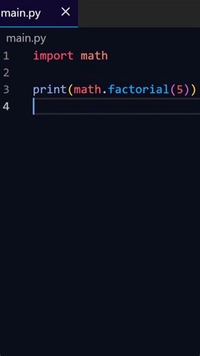 Find factorial of number using Python #coding #python #programming