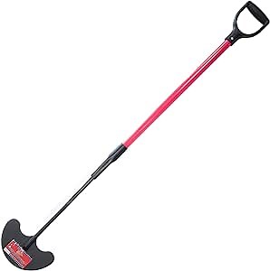Bully Tools Heavy Duty Sod Lifter - 12-Gauge Sod Lifter with Fiberglass D-Grip Handle, Steel Shaft, Flat Head, Spade Shovel for Gardening, Digging, Edging and Lawn Maintenance - 100% Made in The USA