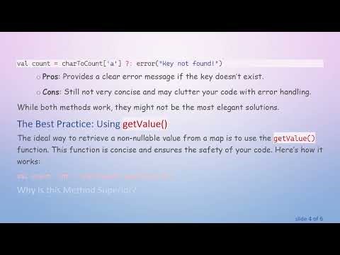 How to Efficiently Get Value by Key from a Map in Kotlin