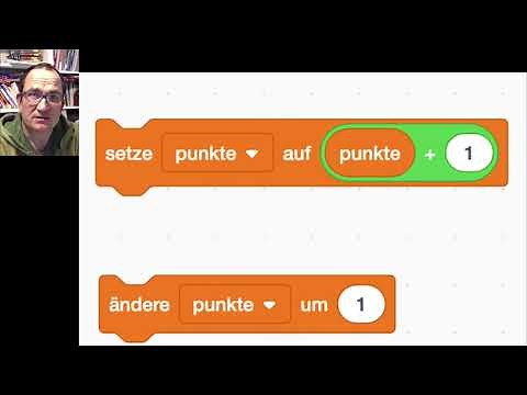 Variablen in Scratch neue Werte oder Berechnungsergebnisse zuweisen und im Struktogramm darstellen