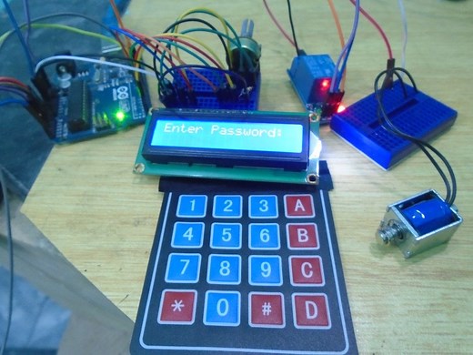 How to Make an Arduino Keyless Door Lock System With Keypad and LCD | Arduino