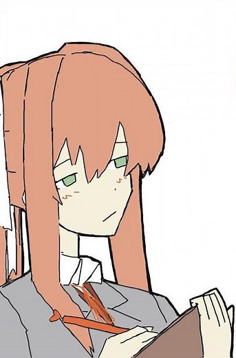 Monika trains Natsuki to be nice (Doki Doki Literature Club) #ddlc #dokidokiliteratureclub