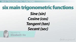 Trigonometric Functions | Definition, Formula & Examples