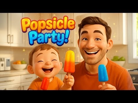 Popsicle Party! 🍓🍌 Freeze, Lick, Smile! | Fun Toddler Song 🍭
