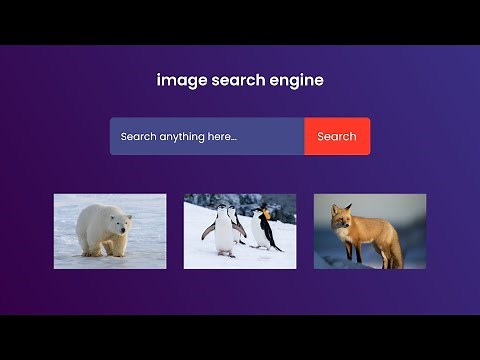 How To Create Image Search Engine Using HTML CSS and JavaScript