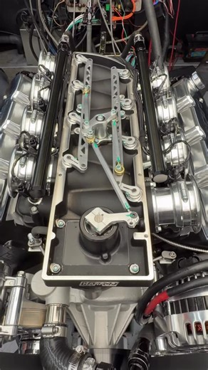 Tom Nelson on Instagram: "Electronic drive-by-wire, cross-ram eight-stack 427ci naturally aspirated drop-in. This is the perfect engine if you’re looking for something truly different. It revs like lightning, delivers an insane torque curve, and makes 650 horsepower on pump gas with a no-maintenance hydraulic roller valvetrain. Comes complete and ready to run with wiring, ECU, custom tuning, and full accessory drive. If you want a unique, high-impact NA package with modern drivability and killer