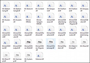 How to Install Khmer Unicode Fonts on Windows and Mac OSX (Apple Computer)