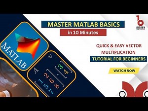 MATLAB / Mathworks Basics in 10 Minutes: Get Started Fast | Dot Product | Data Analytics
