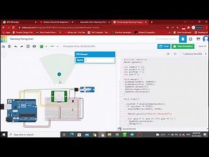 Automatic Door open and close Project Using PIR Sensor and Arduino Uno