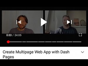 Create Multipage Web App with Dash Pages