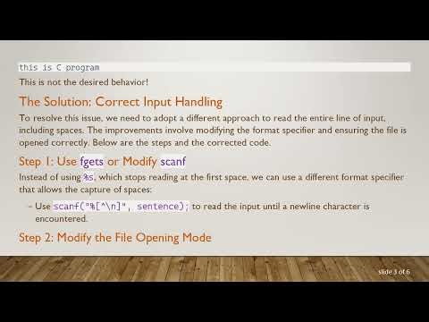 How to Properly Store a String to a TXT File in C