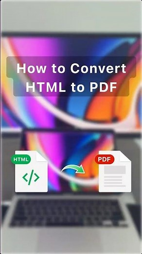 How to Convert HTML to PDF for FREE