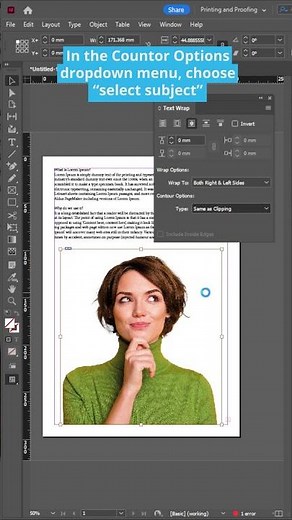 How To Text Wrap in Adobe InDesign!
