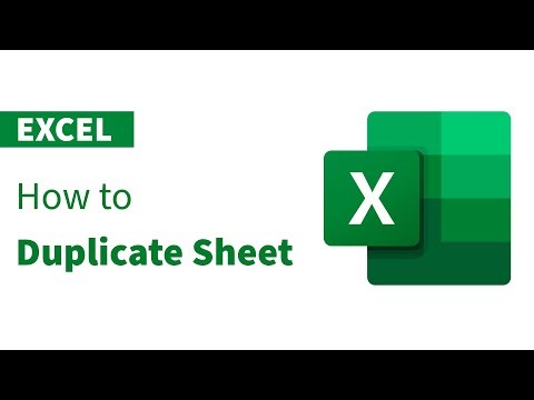 How to Duplicate Sheet in Excel