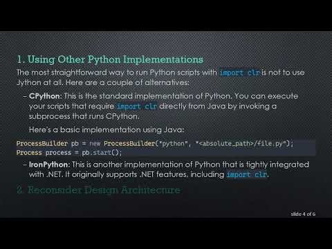 How to Run Python Scripts with import clr from Java Using Jython