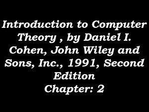 Chapter 2 Answers Introduction to Computer Theory by Daniel I Cohen (ALA)