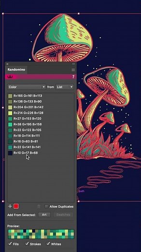 HOW TO: Randomize color and scale in Adobe Illustrator