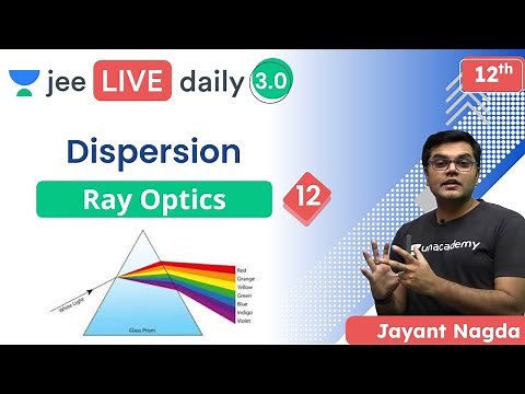 JEE: Ray Optics 12 | Dispersion | Unacademy JEE | JEE Physics | Jayant Nagda