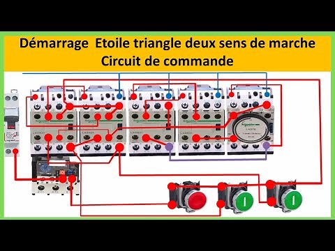 DEMARRAGE ETOILE TRIANGLE DEUX SENS DE MARCHE (circuit de commande)
