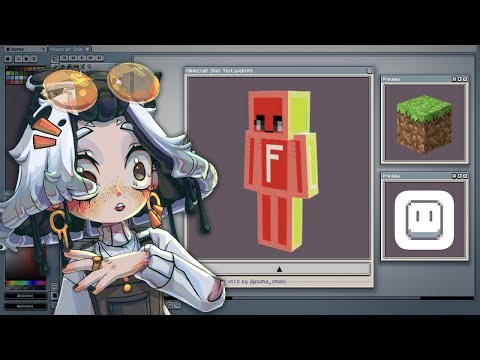 First Time Making a Minecraft Skin ft. Aseprite 🎨🧊