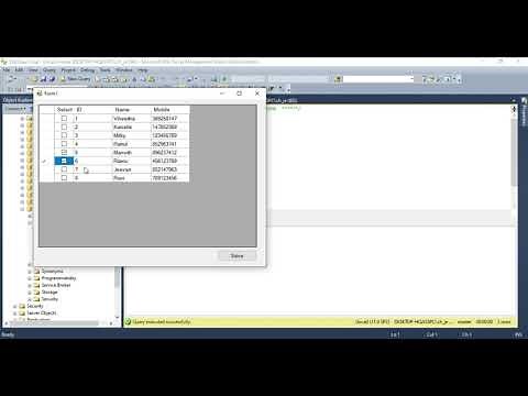 Save Selected Rows From DataGridview to Database in C# Windows Froms