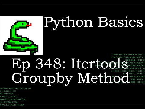 Python Basics Itertools Groupby Method