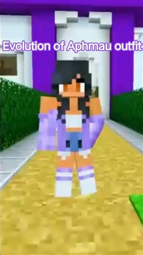 evolution of Aphmau outfit 2012-2025 [Aphmau's YouTuber]