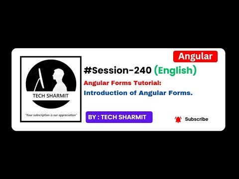 Angular Form Introduction | Angular tutorial in English (Session-240)