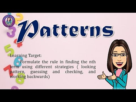 PATTERNS || MATH 6 || Teacher Jhaniz